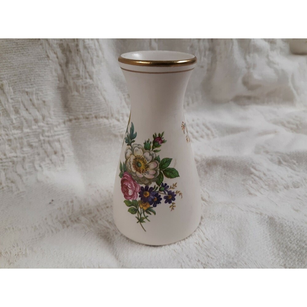 Vintage FLORA KERAMIEK GOUDA Mini Bud Vase Floral Pattern HOLLAND Pottery Vase - Picture 4 of 7